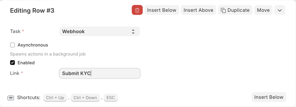 link to webhook